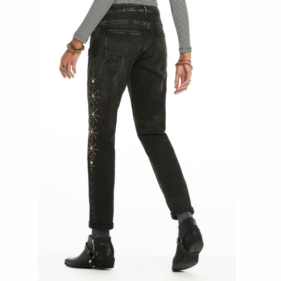 Grey Scotch & Soda Racer Skinny Jeans with cool studs  - Size 25/26, barely worn - Picture 2 of 8